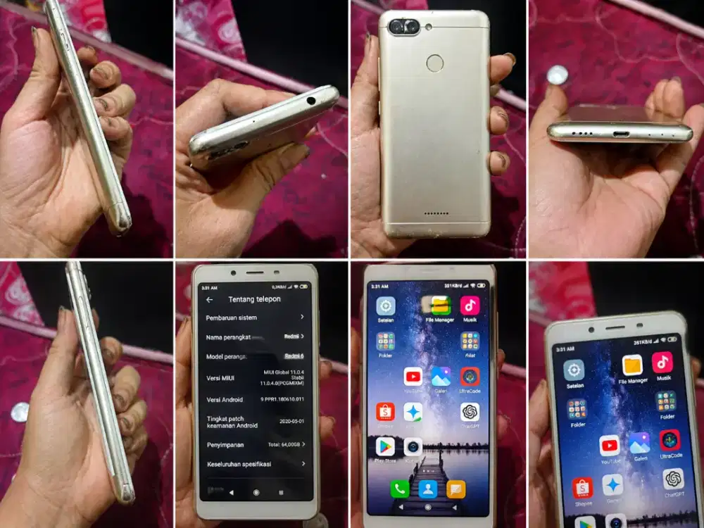redmi 6 4/64gb normal