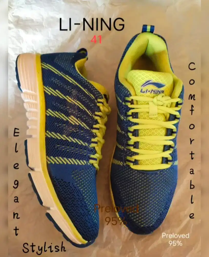 Li-Ning 41, Sepatu Running, Ringan, Elegan, Eksklusif, Nyaman