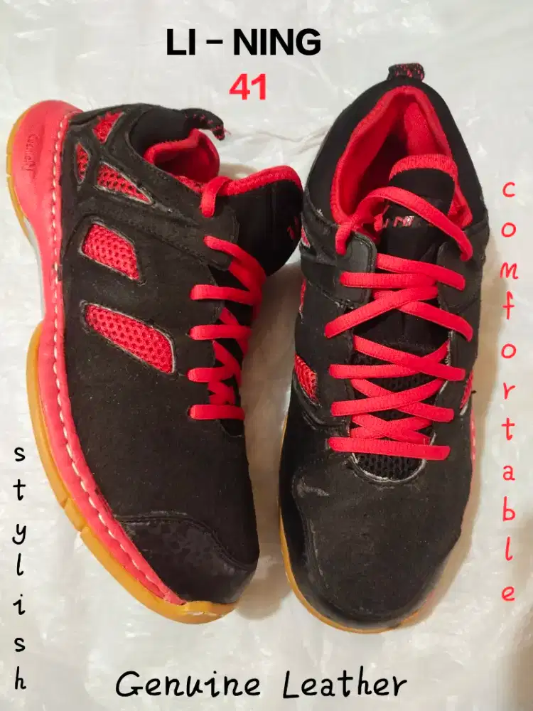 Li-Ning 41 Asli KuliT, Elegan, Eksklusif Nyaman