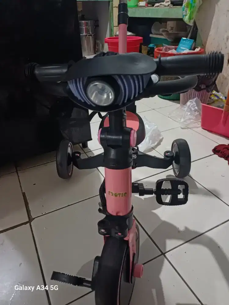 Sepeda balance bike 3in1 merk exotic