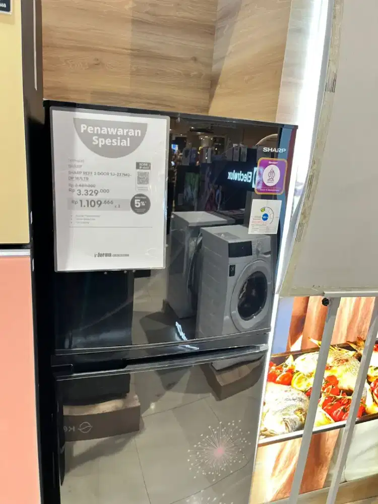 Sharp reff 2 door 187 ltr
