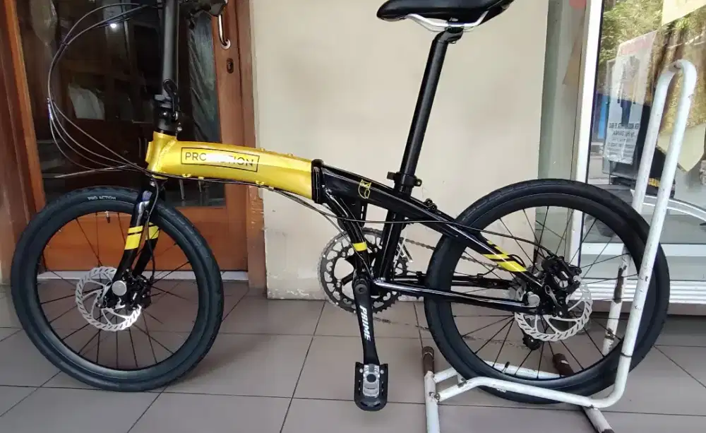 Jual Sepeda Lipat Pro Action Owl bike alloy 2x10 sp madalion gold /New