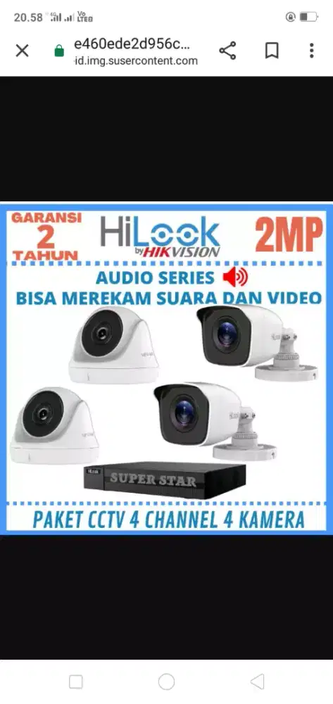 Paketan kamera CCTV murah plus pemasangan