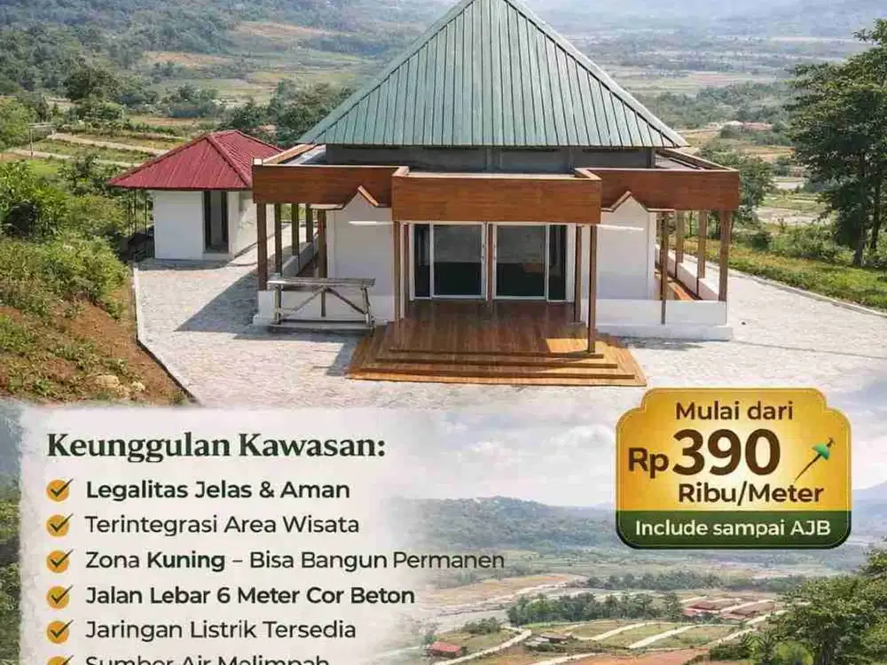 Buka mata depan rumah tempat wisata