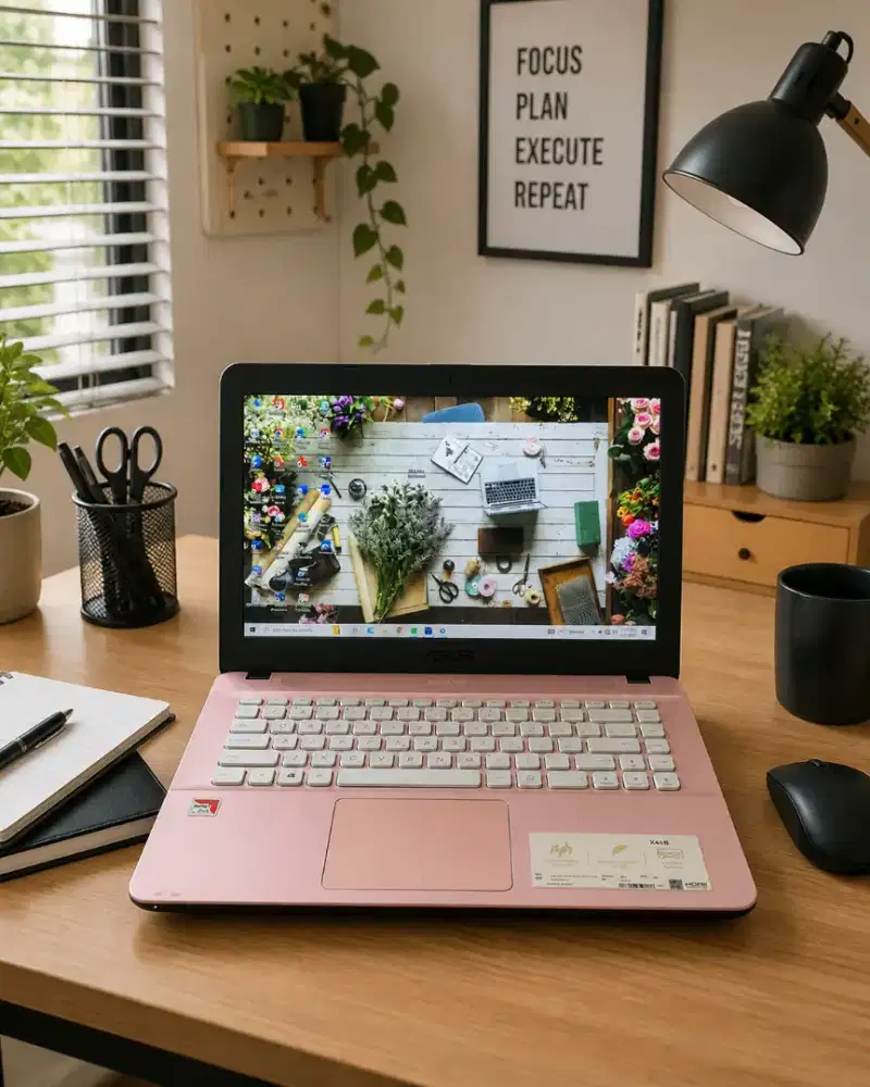 Laptop asus x441B rose gold kenceng mantap