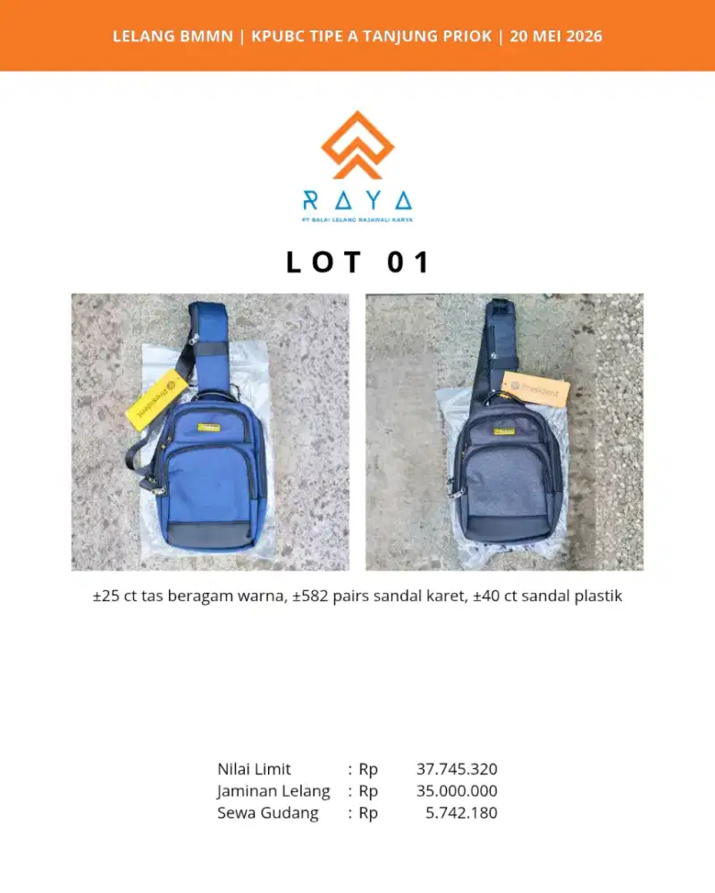 TAS, SANDAL KARET, SANDAL PLASTIK