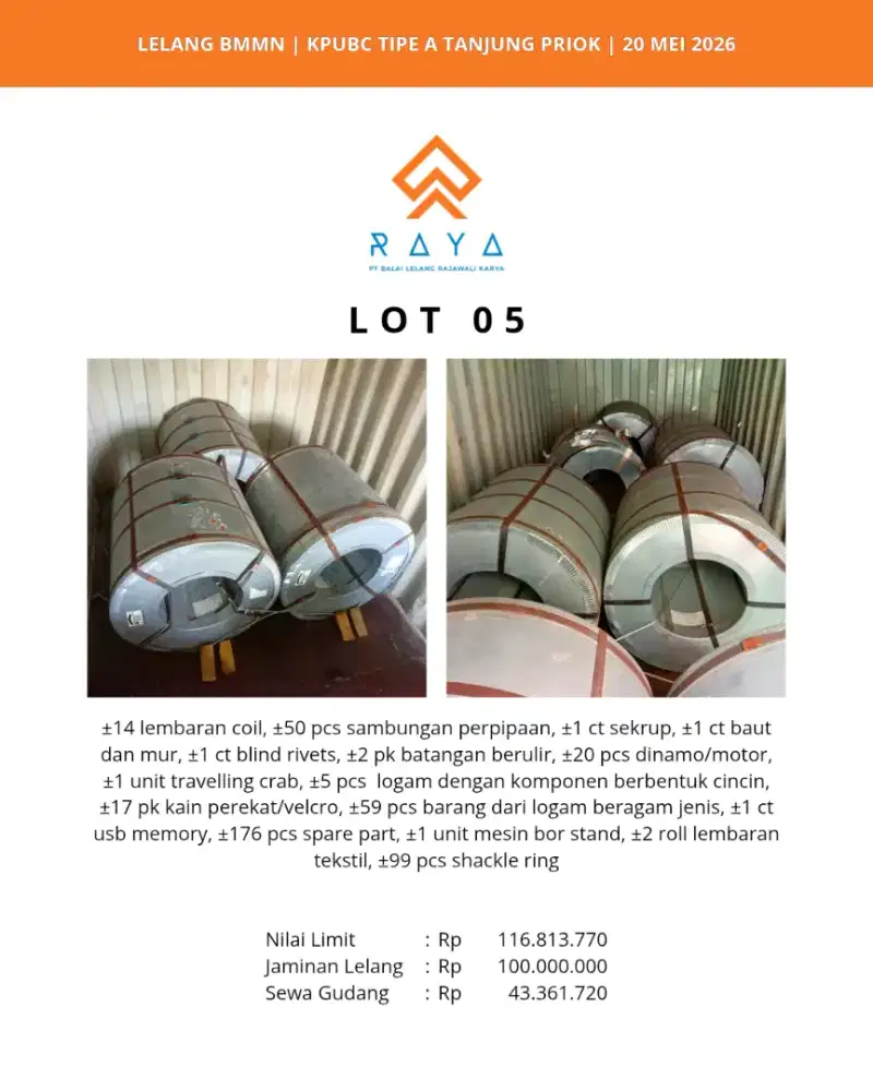 COIL, SAMBUNGAN PERPIPAAN, SEKRUP, MUR, BAUT, SPAREPART DLL