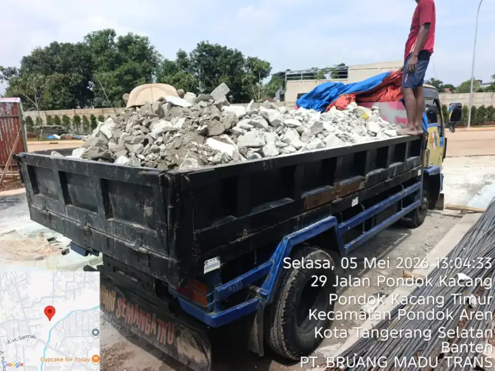 Jasa buang puing dan pengurugan