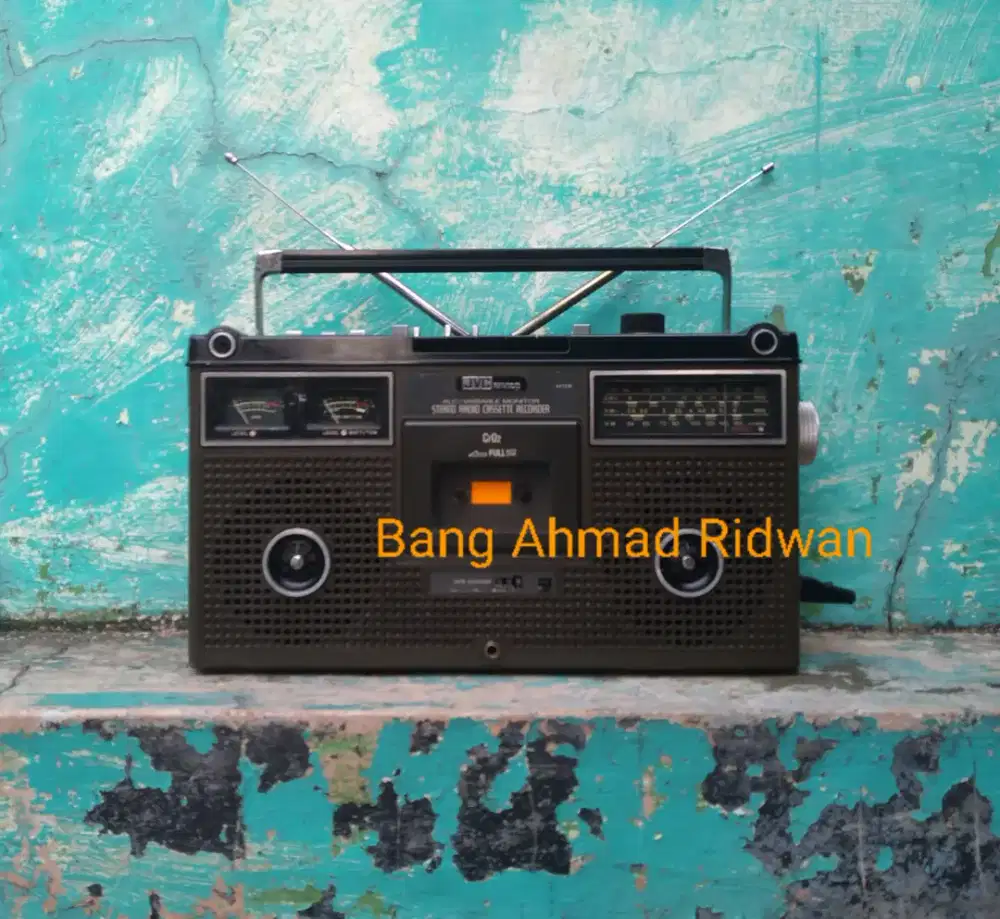 JVC FM AM SW radio tape kaset pita antik jadul kuno tua klasik boombox