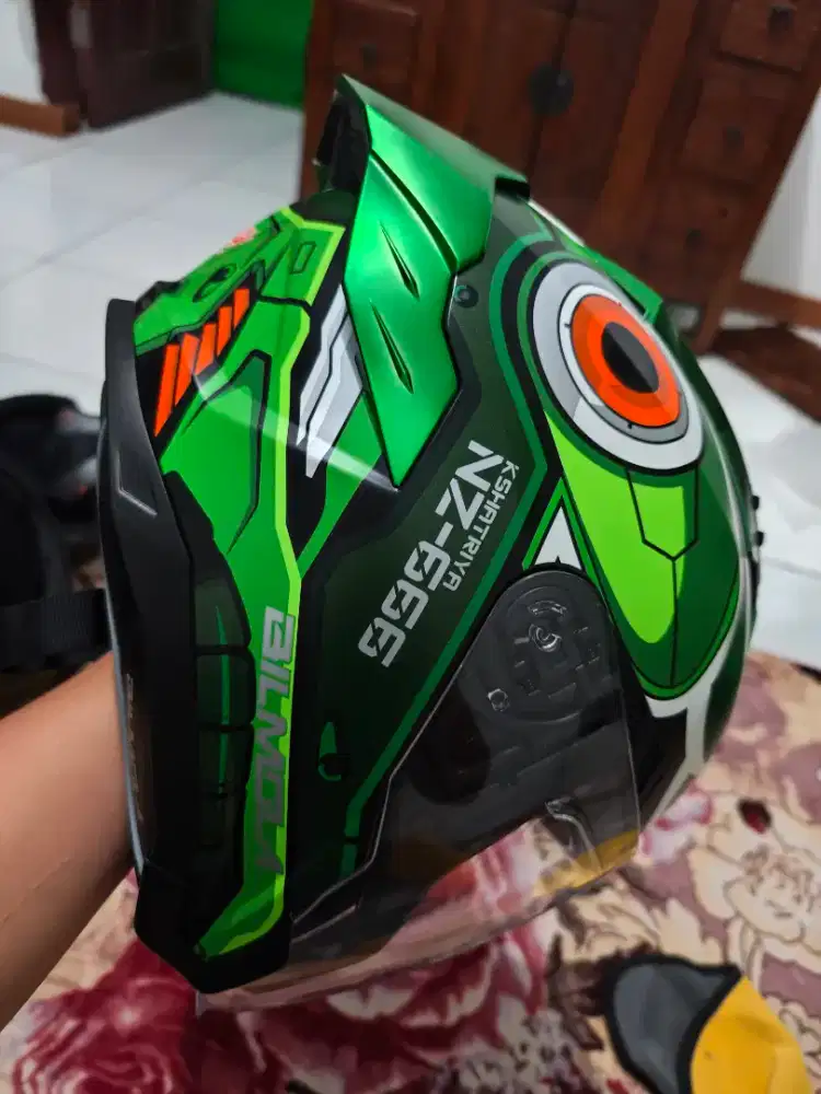 Helm Bilmola Gundam NZ-666 green Khsatriya