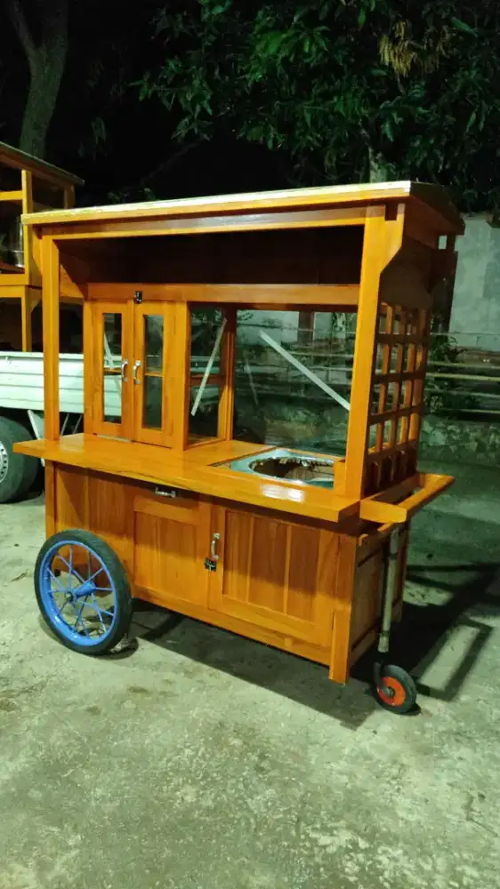 Gerobak murah, gerobak bakso , Mie ayam, sate, dll.