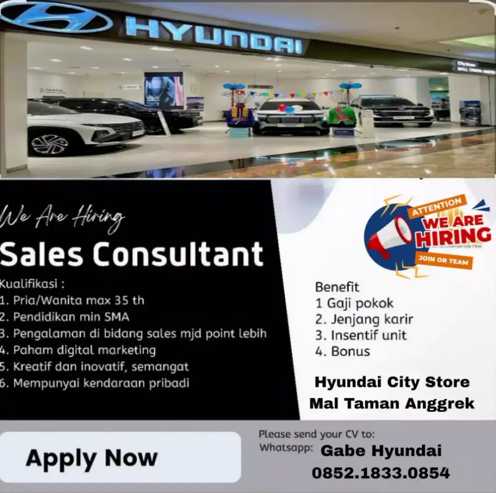 Lowongan kerja Sales Otomotif