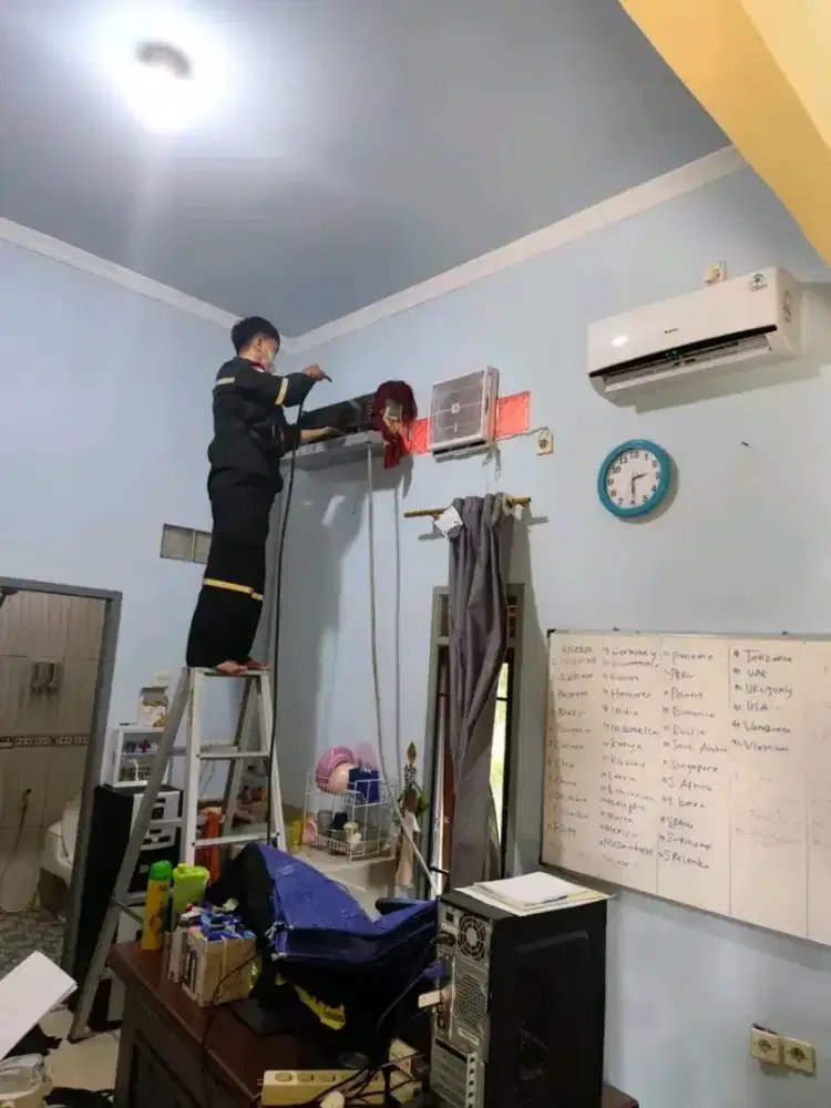 Cuci AC, Perbaikan, Pasang dll AC Rumah & Kantor dijamin Amanah