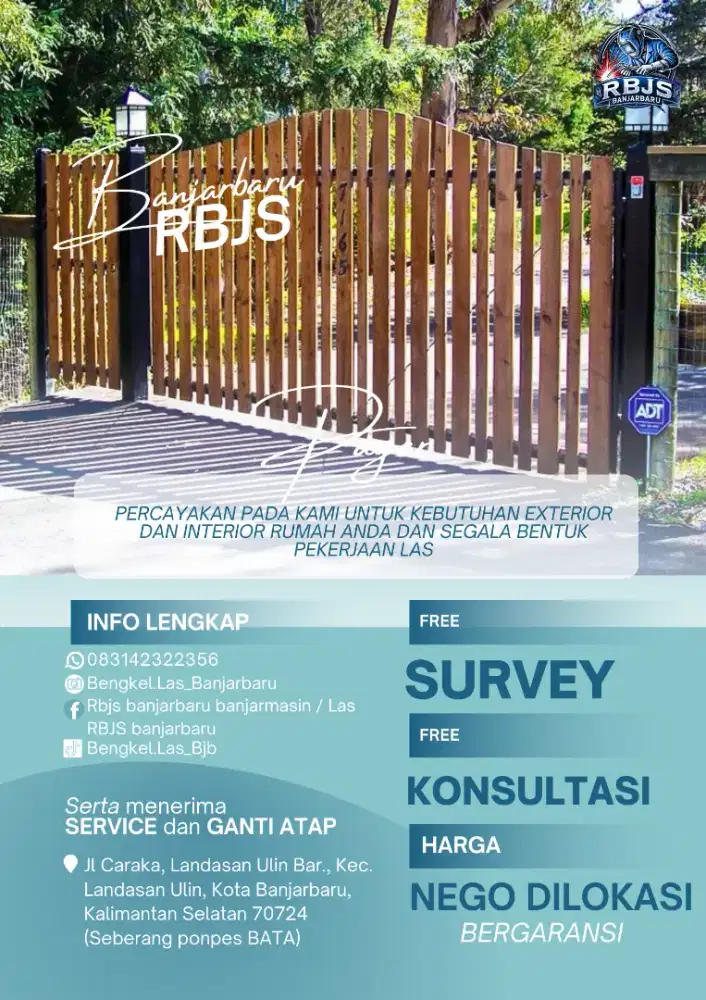 PAGAR KOMBINASI KAYU ULIN
