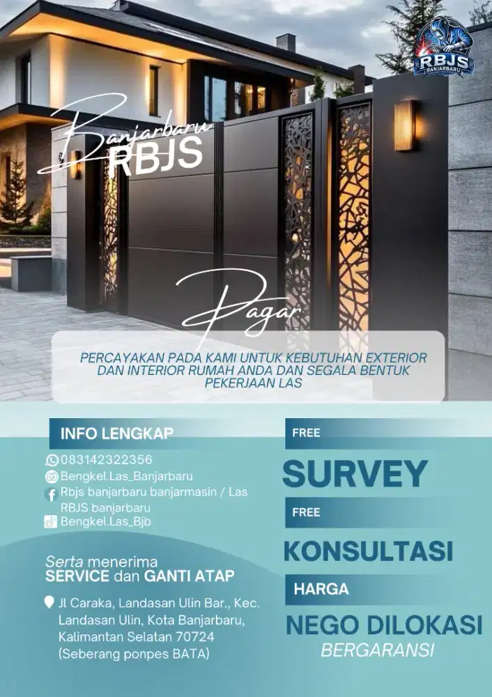 PAGAR MOTIF MODERN ESTETIK