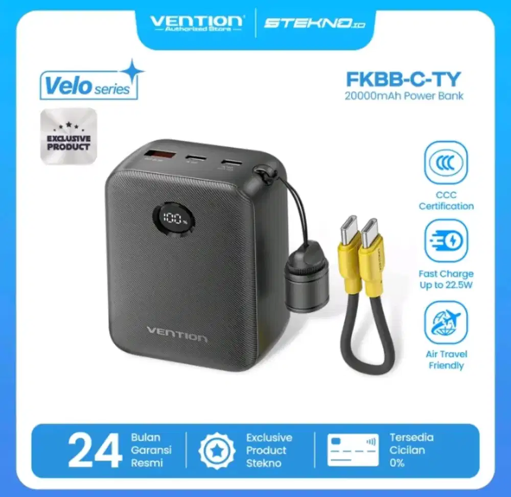 Vention Powerbank 20.000 mAh ccc