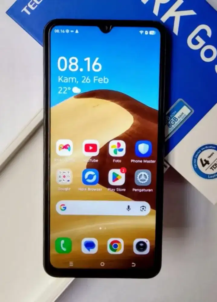 Tecno Spark Go 3 Ram 4+4/64 Pemakaian 2 bulan