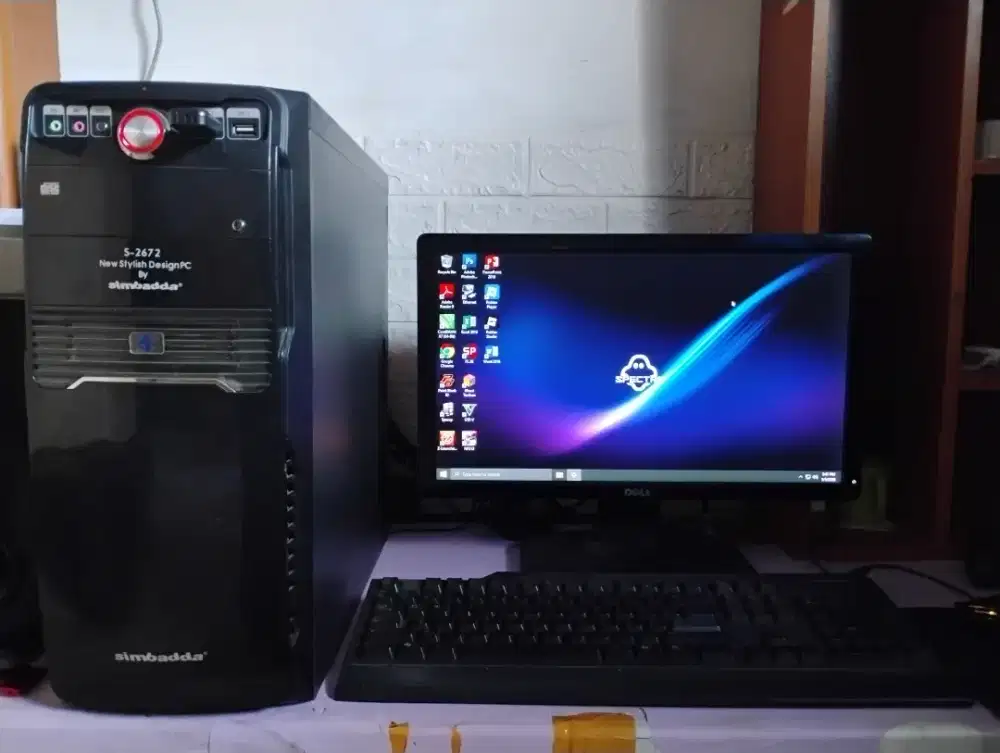 Pc gaming intel core i5 + ram 8gb + vga amd rx580 4gb + monitor 19 inc