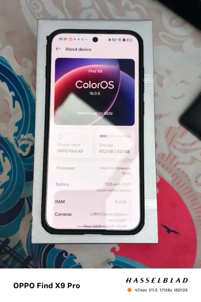 OPPO Find X9 16GB / 512GB – Like New, Baru Aktivasi April 2026