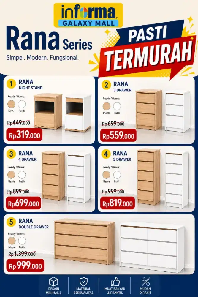 DRAWER TEMPAT PENYIMPANAN