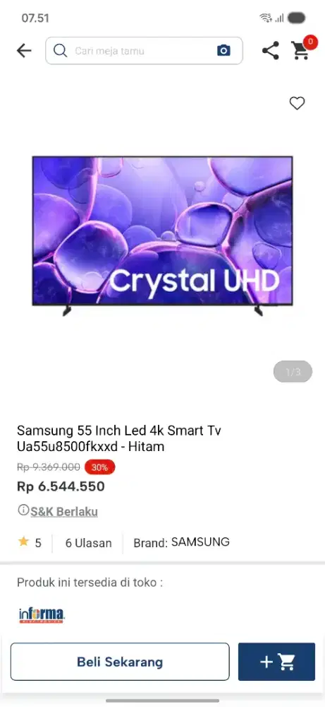 Promo tv 55 inc samsung smart tv