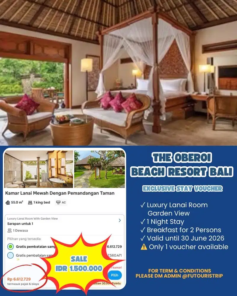 Voucher fisik bali oberoi