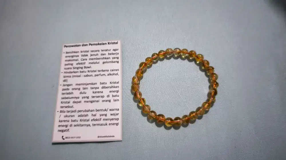 Gelang Citrine 6 ml like new mulus