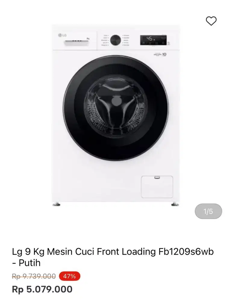 LG WM FRONT LOAD 9kg