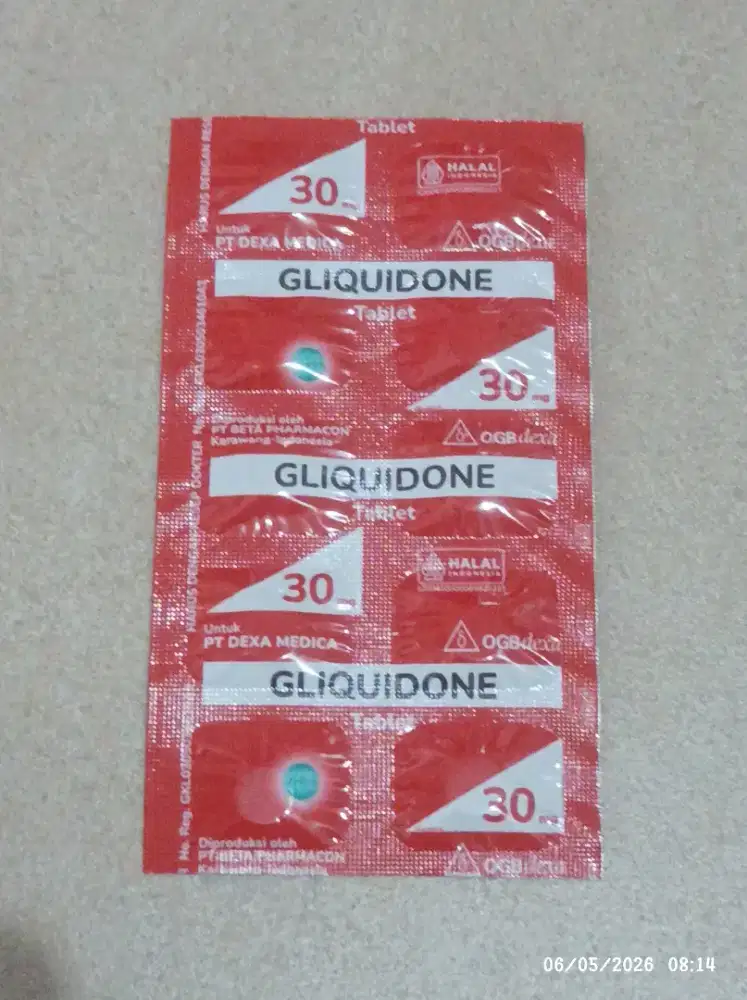 Obat diabetes Gliquidone 30mg