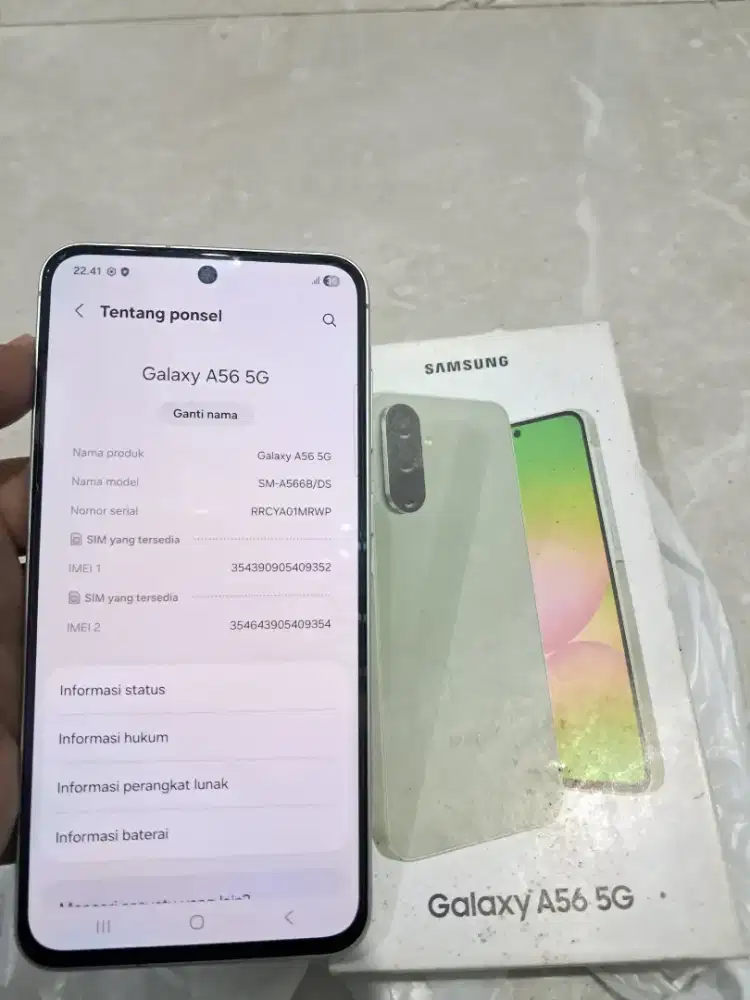 Samsung A56 5G Ram 8/256 SEIN Lengkap
