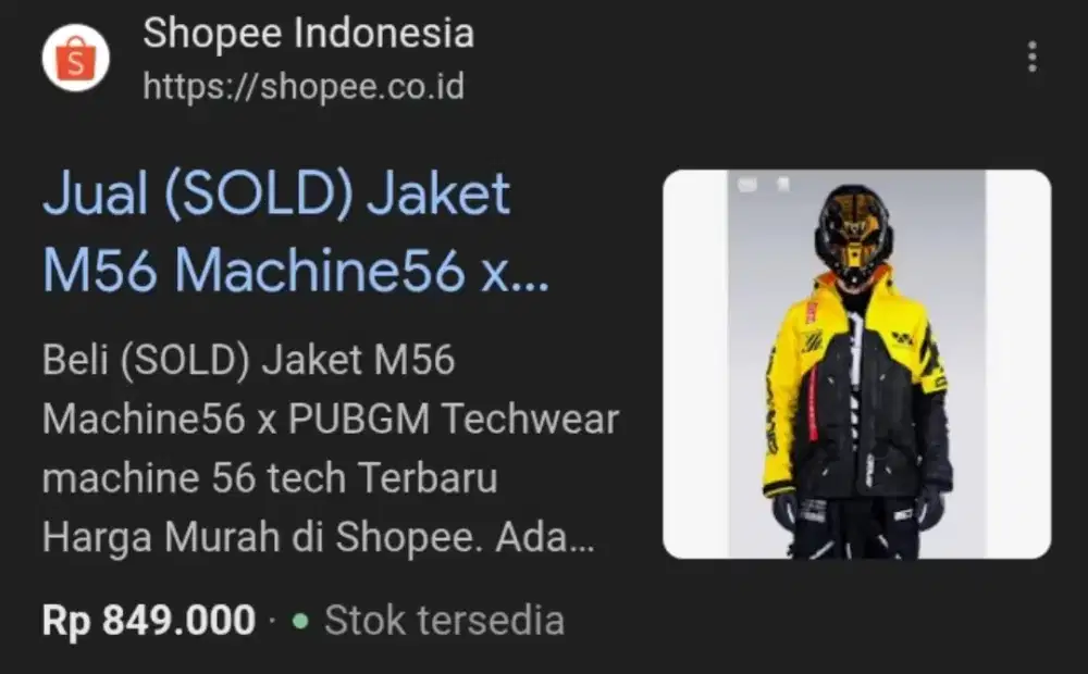 JAKET AND TAS. MACHINES56 DAN TAS KALIBRE
