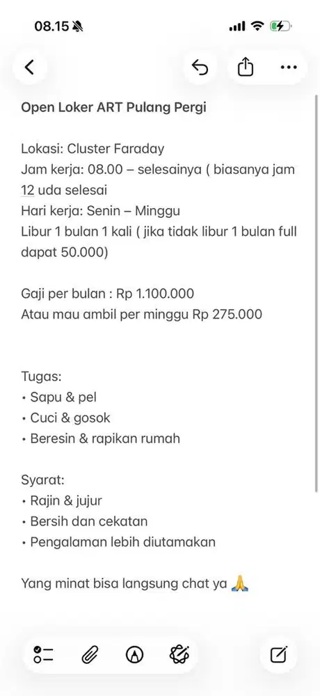 ART PP Lokasi Gading Serpong