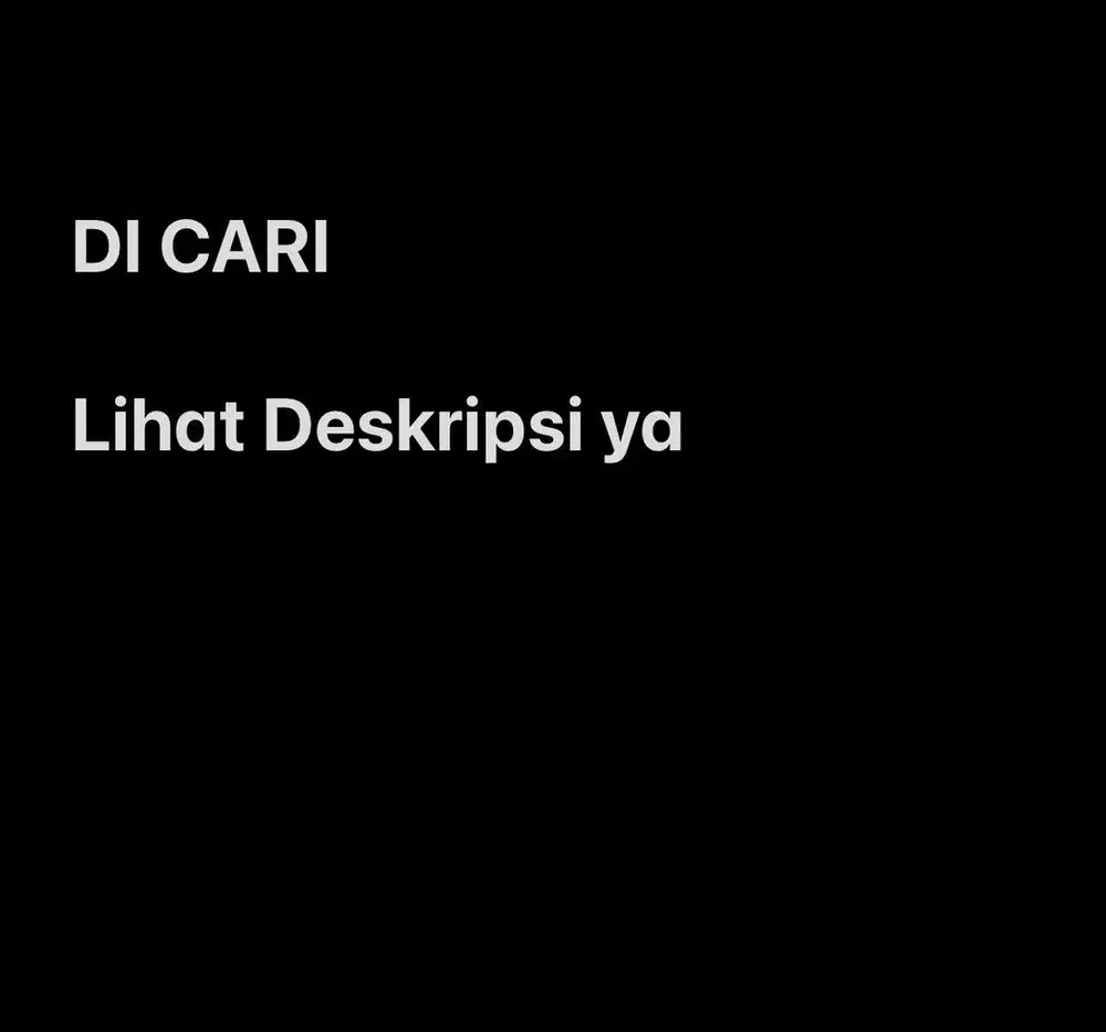 Dibutuhkan Wanita