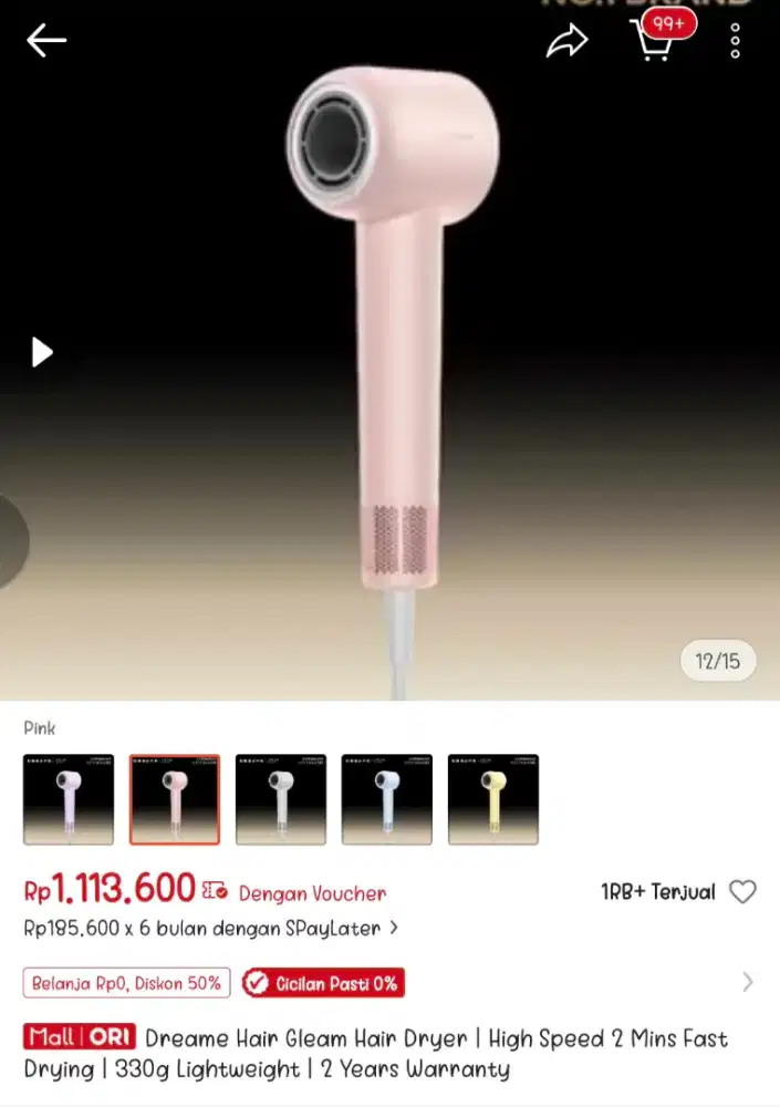 DREAME HAIR GLEAM HAIR DRYER -HARAP BACA DESKRIPSI-