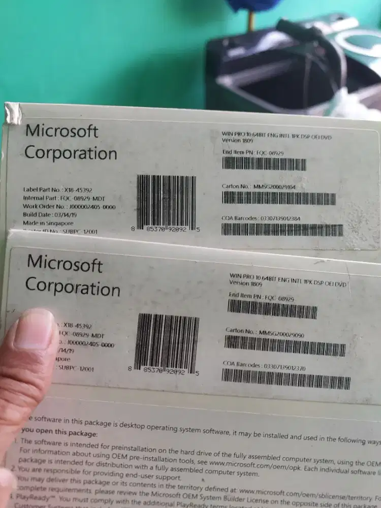 Win 10 64 bit masih segel
