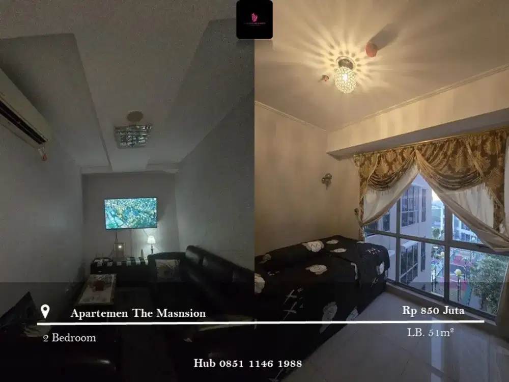 Dijual Apartement The Mansion Low Floor 2BR Full Furnished