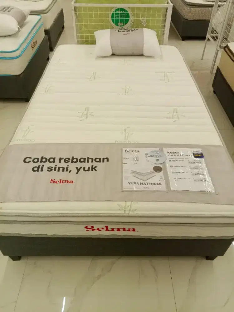 Kasur spring bed serat bambu