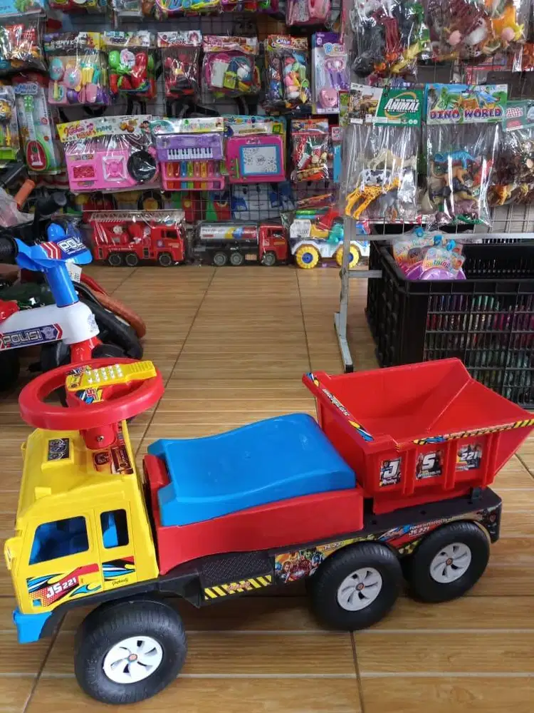 mainan anak trukk naik bakk