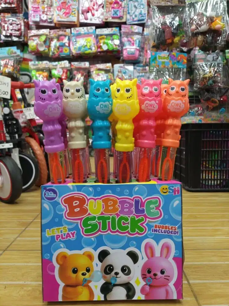 mainan anak bubble stick balon