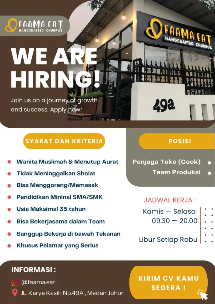Lowongan Kerja Crew Outlet (Cook)
