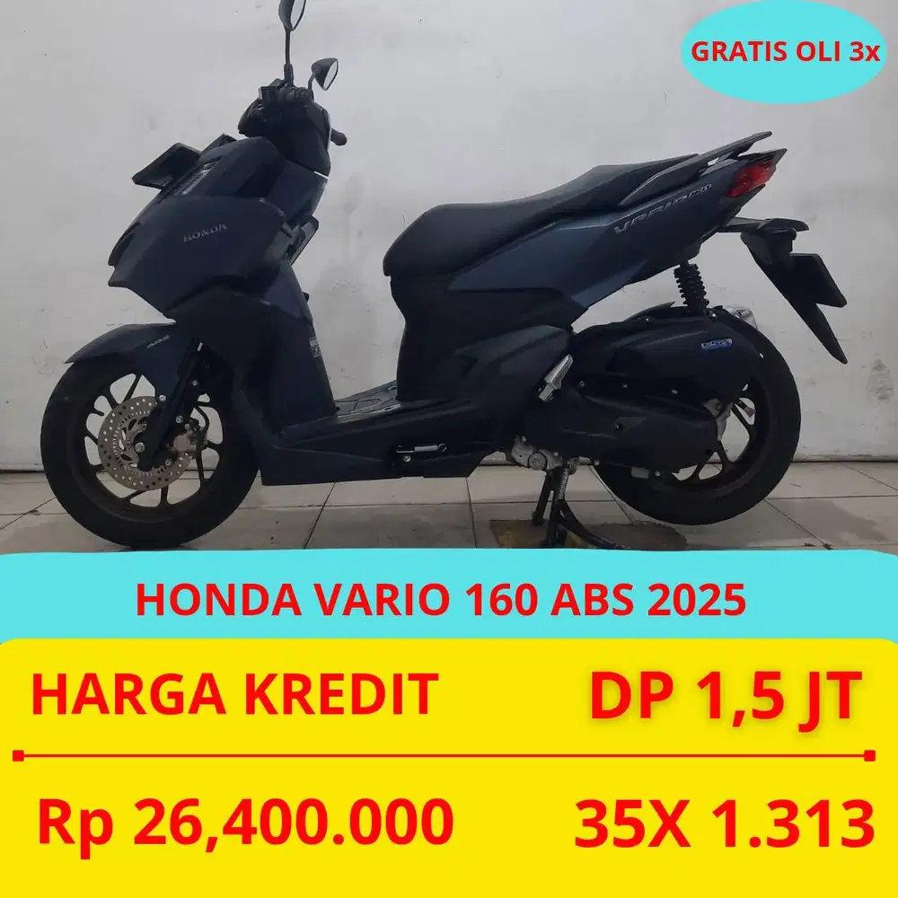 PROMO SUKSES MOTOR HONDA VARIO 160 ABS 2025 DP MURAH 1,5 JUTA GUYS