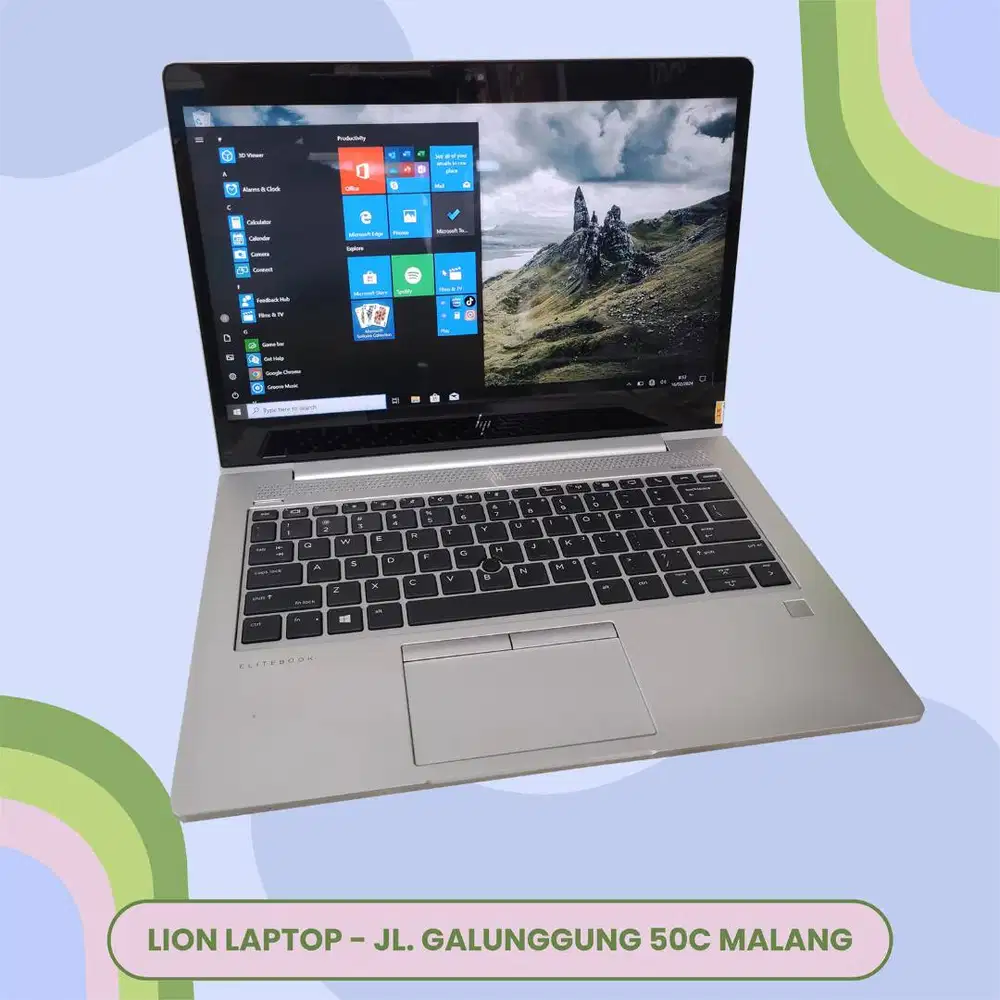 Core i7 gen 8 RAM 8GB Touchscreen Slim HP Elitebook 830 G6 [06|05]