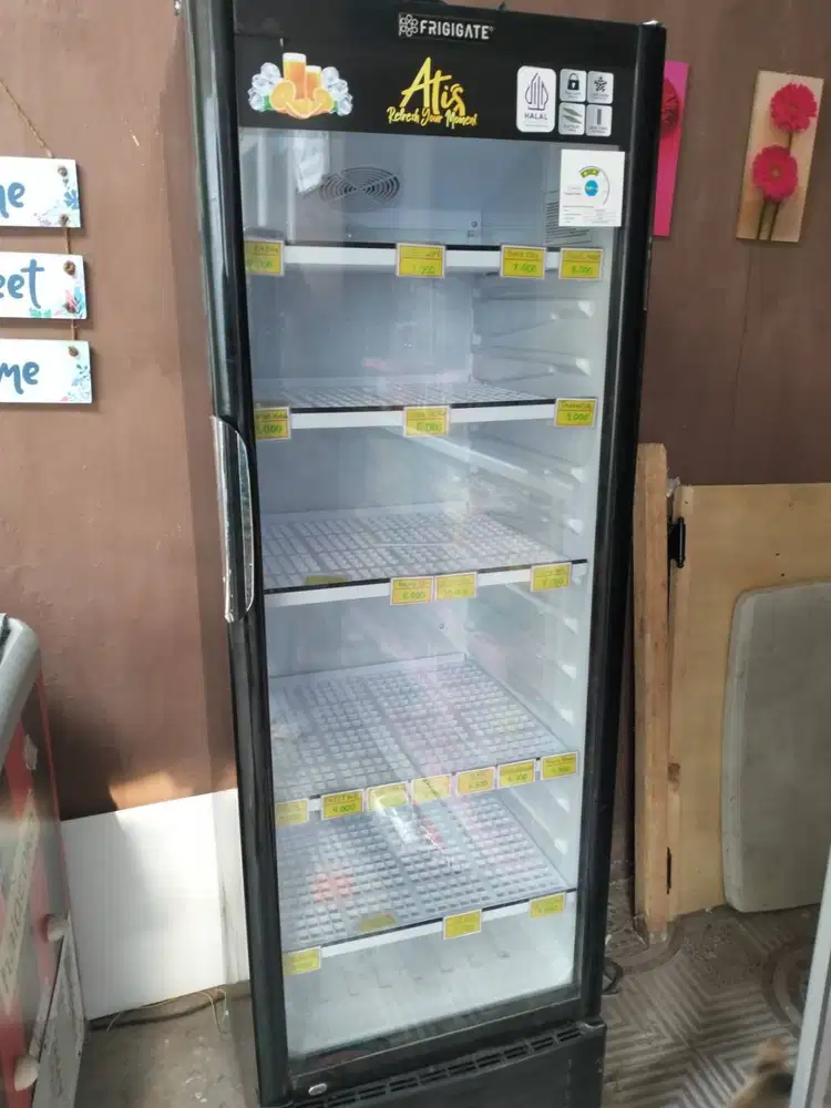 Jual kulkas showcase 5 tingkat merek Frigigate Atis