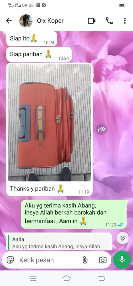 Preloved, branded, koper murah, travelling,peralatan pribadi