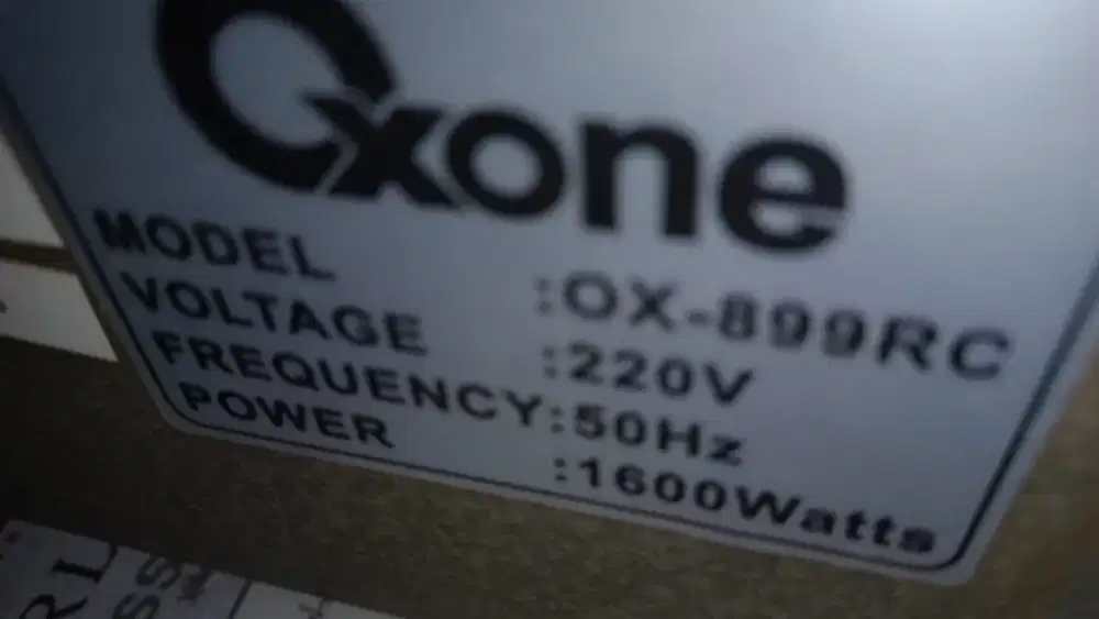 Oven OXONE type OX-899 RC