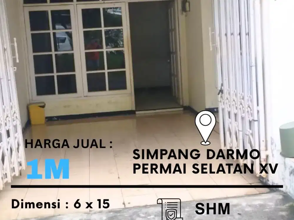 Dijual Simpang darmo permai selatan XV
