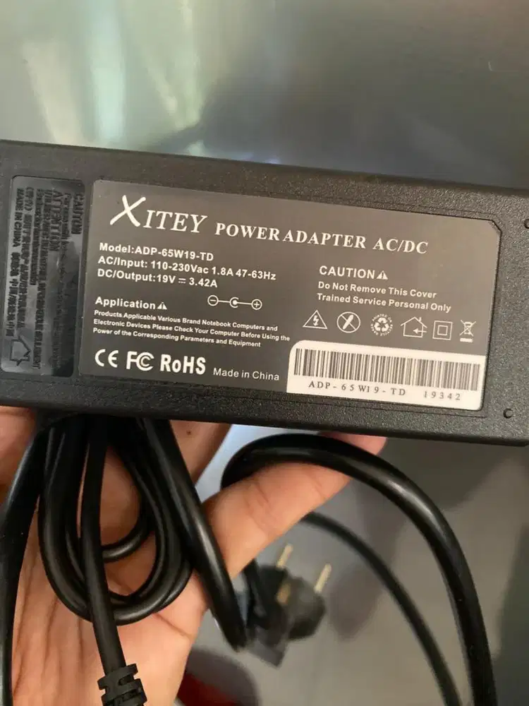 adaptor acer aspire 19v-3.42a xitey