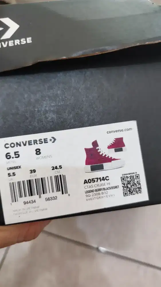 Sepatu converse asli size 39