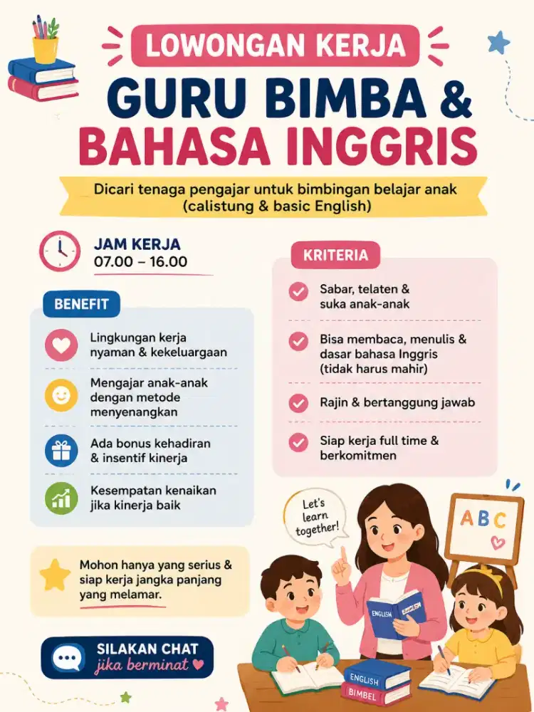 Lowongan guru bimba