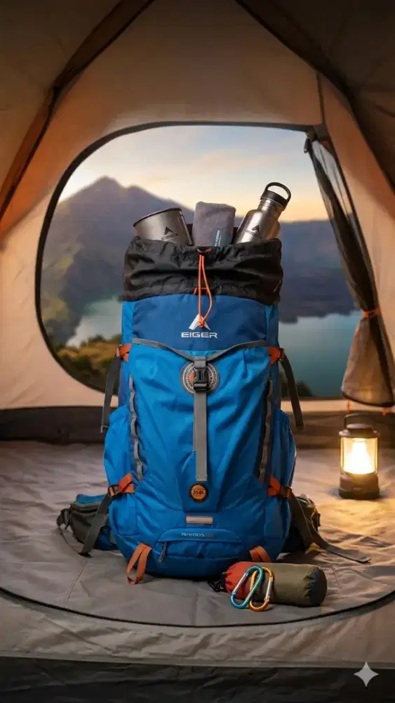 Tas gunung Carrier Eiger rhinos 45L +matras